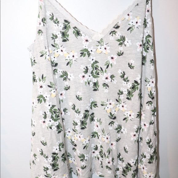 Other - Grey Floral Pajama Set